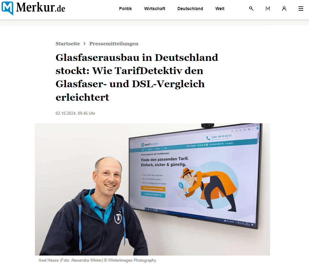 Glasfaserausbau in Deutschland stockt: Wie TarifDetektiv den Glasfaser- und DSL-Vergleich erleichtert